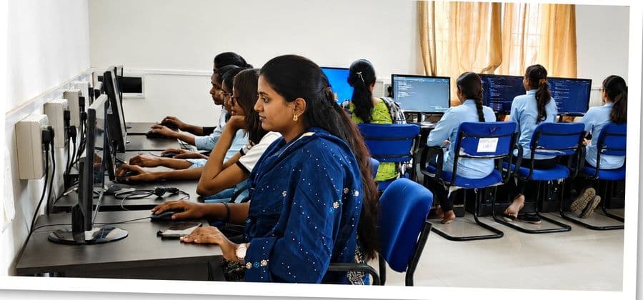 Students at work in the computer laboratory