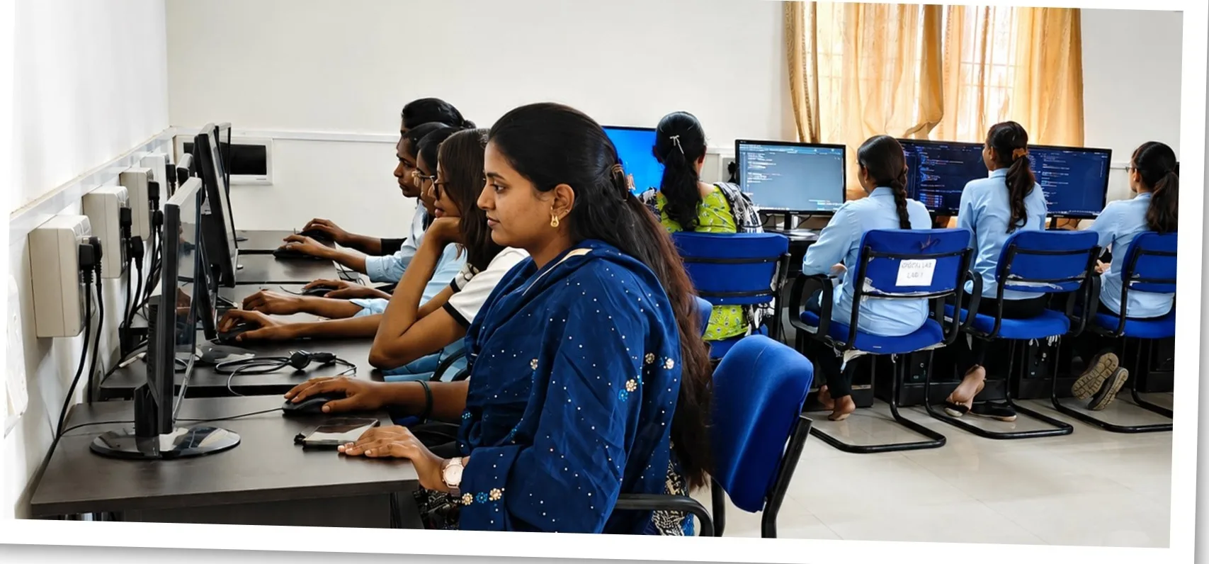 Students at work in the computer laboratory